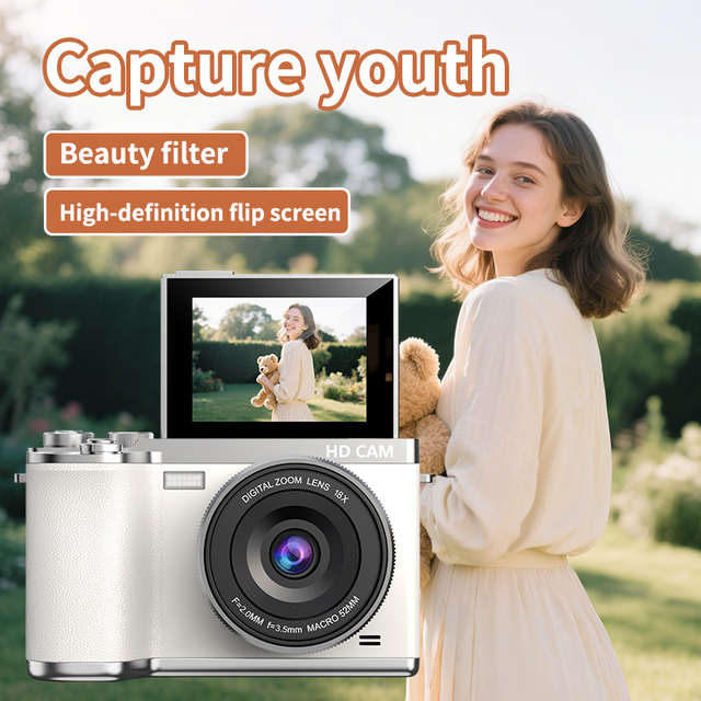 Digital Camera 8K HD Video LCD Touch Screen 18x Zoom CMOS Sensor SD Card Ultra HD WIFI Portable Recorder