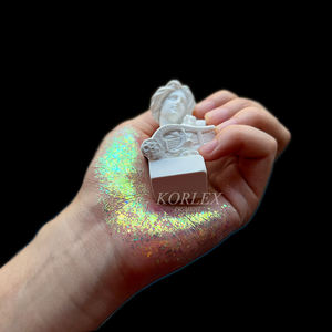 Venta caliente copos de arco iris transparentes CAMBIO DE Color mágico copos gruesos arte de uñas Aurora ópalo camaleón copos de pigmento - Product Image 3