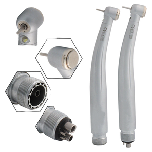 Turbina Dental LED de Alta Velocidad con Botón de Presión, 3 Chorros de Agua, 2/4 Orificios, Metálica, Colorida, de Alta Calidad, Modelo ND-5l de Creative Surgical - Product Image 4