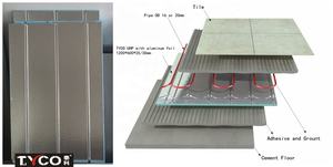 カーペット断熱材の下に密閉された放射床暖房床暖房ボード - Product Image 5