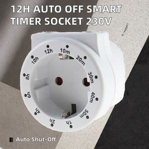 Soket pintar penghitung waktu mundur 12 jam, soket pintar pengatur waktu hitung mundur daya Universal 230v berperingkat 15A colokan EU - Product Image 2