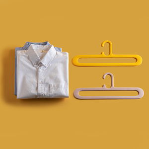 HeDou Plastic Clothes Hanger Rectangle Non Slip Hook Type For Clothes Trouser Tie Storage Organizer LSAI08 - Product Image 4