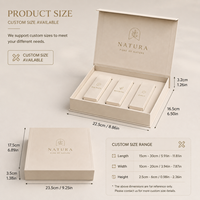 Boîte cadeau de luxe en papier rigide magnétique personnalisée, écologique, pour cosmétiques et soins de la peau