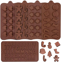 Großhandel Bpa Free Food Grade Silikon Weihnachten Praline Formen Hitze beständige DIY Kuchen Backformen