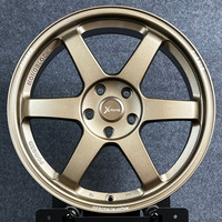 Jantes X-RIMS Gunmetal/Bronze/Noir/Argent 4x100 4x114.3 5x100 5x114.3 Concaves 15 16 17 18 Pouces, Jantes en Alliage Te37 pour Voiture de Tourisme