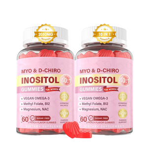 Gomitas de Mioinositol y D-Chiroinositol OEM/ODM 40:1 2050mg, Fórmula 10 en 1 para <span class=keywords><strong>el</strong></span> Bienestar Femenino, 60 Unidades - Product Image 1