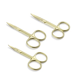 Eliter-Tijeras de acero inoxidable para manicura, color dorado, para cutículas, venta al por mayor - Product Image 1