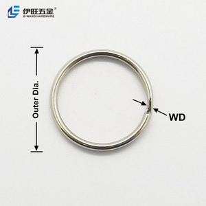 YIWANG Factory Wholesale 25mm Silver Metal <b>Split</b> <b>Ring</b> <b>Key</b> Chains - Product Image 3