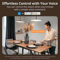 Interruptor de Pared Inteligente Zigbee SONOFF ZBM5 80/86 de 1/2/3 Botones, Compatible con Cable Neutro y Sin Cable Neutro, Modo de Relé Desconectable, Funciona con Home Assistant