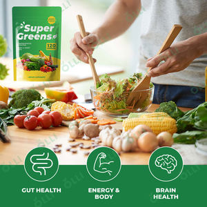 OLLIスーパーグリーンガミーOEM/ODMビタミン注入食事繊維プライベートラベル健康スーパーフード - Product Image 4