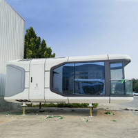 Maison capsule en acier préfabriquée personnalisée / Maisons mobiles préfabriquées résidentielles modulaires Maison préfabriquée