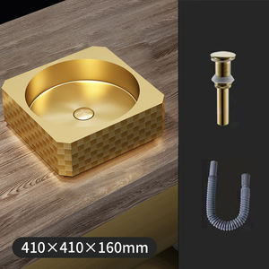 Hotel de lujo, apartamento, baño, <span class=keywords><strong>lavabo</strong></span> <span class=keywords><strong>cuadrado</strong></span> moderno, fregadero de <span class=keywords><strong>encimera</strong></span> ecológico de acero inoxidable, garantía de 3 años - Product Image 3