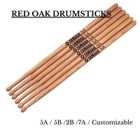 Premium Custom Light Drum Sticks Chinese Style 2b 5a 5b 7a Made From Red Oak Maple for Recording Bassoon Hickory Material