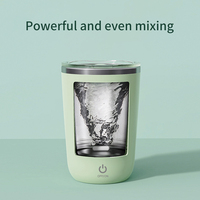 Tasse magnétique à agitation automatique rechargeable par USB en acier inoxydable Tasse à mélanger le café et le lait Mélangeur intelligent Bouteille d'eau