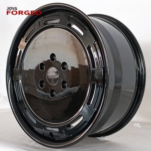 Rines de Auto Monobloque Negros Brillantes Pancake 5x110 22x12 Et44, Rin de 22x10 Pulgadas con Borde Profundo para Mercedes - Product Image 3