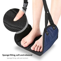 Hamac de voyage portable en gros, repose-pieds suspendu réglable, sangle de repose-pieds pliable pour accessoire de voyage