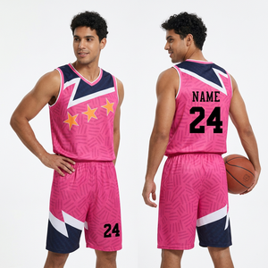 Uniformes sportifs de basket-ball pour hommes kit de bricolage maillot et short de basket-ball imprimés avec logo personnalisé vêtements de basket-ball - Product Image 1