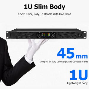 OEM ODM BG4.6 4*900W*4Ω 1U Digital Amplifier 4 Channel Power Amplifier <b>Stereo</b> Sound <b>System</b> Pro Audio Class D - Product Image 4