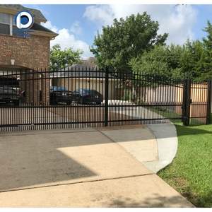 Clôture en fer forgé StrongGuard avec panneau intégré réglable pour <span class=keywords><strong>jardin</strong></span> en pente - Product Image 3