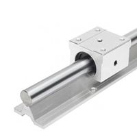 Glissière de guidage chromée, axe optique de Support linéaire lisse, Rail d'arbre de 8mm