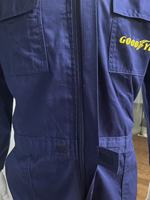 Combinaison de travail bleu marine à protection intégrale, respirante, multi-poches, pour mécanicien, uniforme de sécurité industrielle