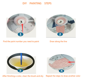 Il prezzo di fabbrica Diy pittura digitale natale vecchio uomo cavalcare una pittura a cavallo con numeri pittura a olio per numero - Product Image 5