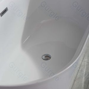 Baignoire intérieure et extérieure moderne pour adultes autoportante tous temps facile à installer Design durable Baignoire ovale 1 2 3 personnes - Product Image 5