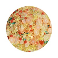 500G Plak Van Polymeerklei Met Citroenfruit-Thema Hagelslag Hete Plak Van Zachte Klei Voor Nail Art-Vakantiefeestdecor Liefdesbeeldje Model