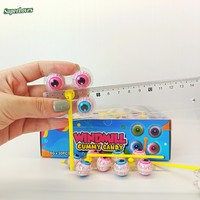 Bonbons Gommeux Multicolores SuperLoves Windmill Eyeball, Design Rotatif à 4 Yeux, 8g x 30 pièces, Boîte, Emballage Personnalisé, Vente en Gros