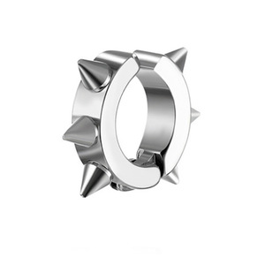 Pendientes de Acero de Titanio Redondos, Simples, Sin Perforación, Sin Botones, para Hombre y Mujer, Versátiles y a la Moda, Venta al por Mayor de Fábrica - Product Image 6