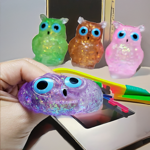 Juguete Blandito de Maltosa con Textura de Búho, de Rebote Lento, para Descompresión, Simulación de Animal, Adorno Antiestrés, Regalo Sensorial para Niños, TPR - Product Image 5