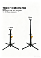 Tour de levage pour enceintes Line Array en alliage d'aluminium robuste à double couche TRUSS, support à manivelle, installation rapide pour événements