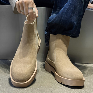 66618 britannique rétro décontracté hommes bottes de travail grande taille mode hommes <span class=keywords><strong>en</strong></span> <span class=keywords><strong>cuir</strong></span> <span class=keywords><strong>chelsea</strong></span> bottes - Product Image 6