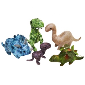 Jouets en peluche de dinosaure stégosaure vert réaliste et mignon - Product Image 2