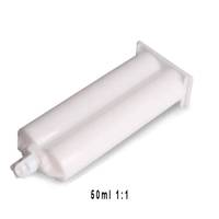 Applicateur en plastique à double barillet de 50 cc toutes tailles, tube de cartouche à double seringue pour la distribution de colle AB