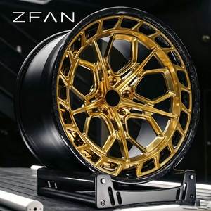 Rines ZFAN de 18-22 Pulgadas, 5x112 5x114.3, Forjados en Fibra de Carbono 6061-T6, Cromados y Pulidos, Diseño Cóncavo, Compatibles con Mercedes GTR Urus C8 <span class=keywords><strong>Mustang</strong></span> - Product Image 2
