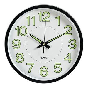 <span class=keywords><strong>Horloge</strong></span> <span class=keywords><strong>murale</strong></span> analogique à Quartz, rétro, grande veilleuse, décoration pour la maison, personnalisées, fluorescente - Product Image 2