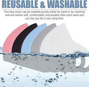 หน้ากากไหมพรมคลุมหน้ากันฝุ่นผ้าไหมนมกันลมแบบเรียบง่ายทันสมัย - Product Image 4