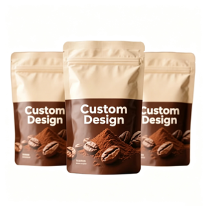 Bolsas de Café Biodegradables, Tipo Stand-Up, con Cierre Ziplock, Resistentes a la Humedad, Reciclables, Impresión en Huecograbado, Válvula Unidireccional, 250g-1kg, OEM, ODM - Product Image 1