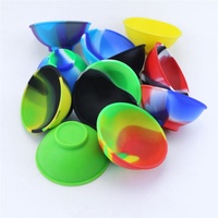 Bol en silicone avec logo personnalisé 67mm Pot contenant plusieurs couleurs Boîte de rangement pour la fumée de la cuisine Accès pour fumer du tabac et des herbes