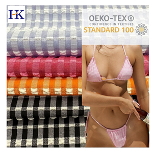 New Nylon Polyester Bong Bóng Lưới Bốn Hai Mặt Đàn Hồi Mùa Hè Của Phụ Nữ Áo Tắm Đồng Bằng Vải - Product Image 5