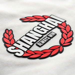 Impresión 3D de <span class=keywords><strong>hierro</strong></span> personalizado, etiqueta plateada, logotipo de silicona, pegatinas de transferencia de calor Dtf personalizadas, logotipo para ropa - Product Image 4