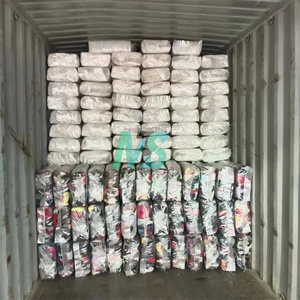 Paños de algodón para limpieza, pacas de 25 kg, económicos, de color oscuro, paños de camiseta, trapos de algodón mixto para limpieza - Product Image 5