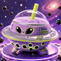 Özel Uzay UFO Boba Peluş Oyuncak, Bilim Kurgu Mağazası ve Uzay Koleksiyonu Hediyesi için Uzay Temalı Doldurulmuş Oyuncak Bebek