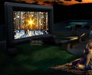 Écran de cinéma gonflable portatif de capacité de 10x7ft 500KG pour le château de projection d'air de fêtes en plein air pour la nuit de film - Product Image 4