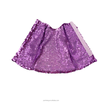 Usine OEM 18 pouces Mini Vêtements de Poupée Fille Américaine Poupée Violet Robe à Paillettes avec Dos Velcro Vêtements pour Poupées