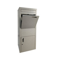 WELDON Boîte à colis extérieure grand format, résistante aux intempéries, en acier galvanisé, antivol, autoportante, durable, avec revêtement en poudre, pour livraison postale