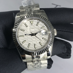 Reloj mecánico automático de lujo para hombre, esfera de cristal de zafiro, correa de acero inoxidable resistente al agua 3BAR, pantalla de fecha luminosa - Product Image 3