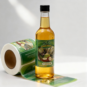 Индивидуальные виниловые наклейки с вырубкой, водонепроницаемые, самоклеящиеся, для печати логотипов на бутылках и упаковке для пищевых продуктов - Product Image 2