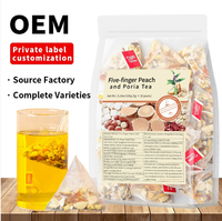Thé aux fleurs de pêche naturel à cinq pétales, directement de l'usine, 30 sachets de thé, ingrédients soigneusement sélectionnés, emballage individuel, fourniture OEM